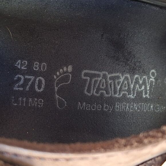 Birkenstock Tatami Sandals Chunky Brown Nebraska Removable Footbed Men 9 Lady 11 - Picture 6 of 16